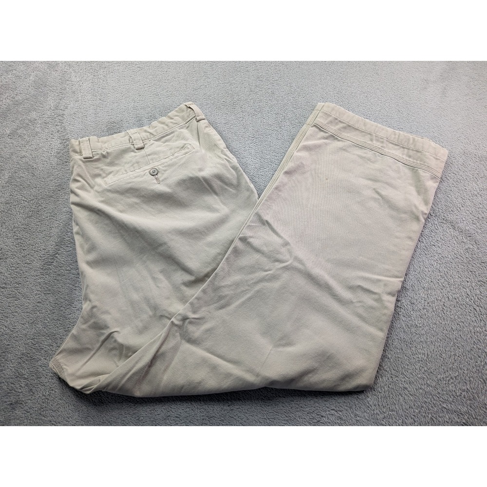 Duluth Trading Co Flex Ballroom Khakis Mens 42x32 Tan Straight Leg Chino Pants